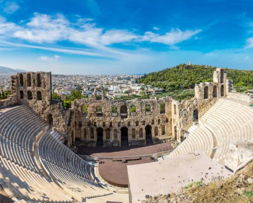 Dionysustheater bij de Akropolis in Athene
