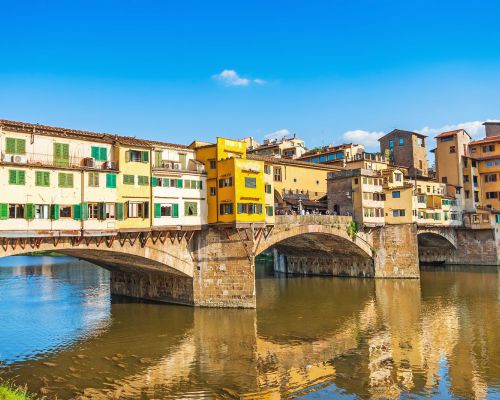 Ponte Vecchio in Florence (rivier de Arno)