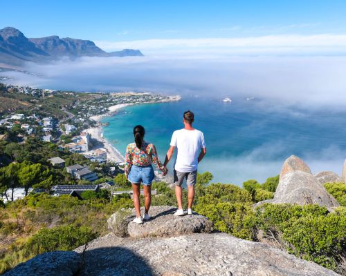 Uitzicht baai Kaapstad