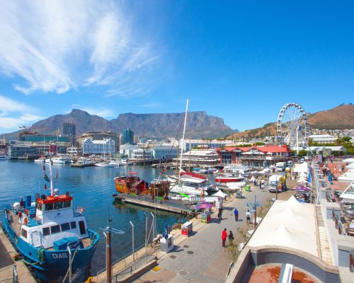 Waterfront Kaapstad winkels en bars