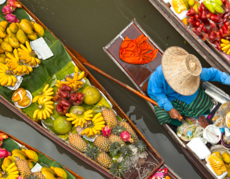 floated market in thailad