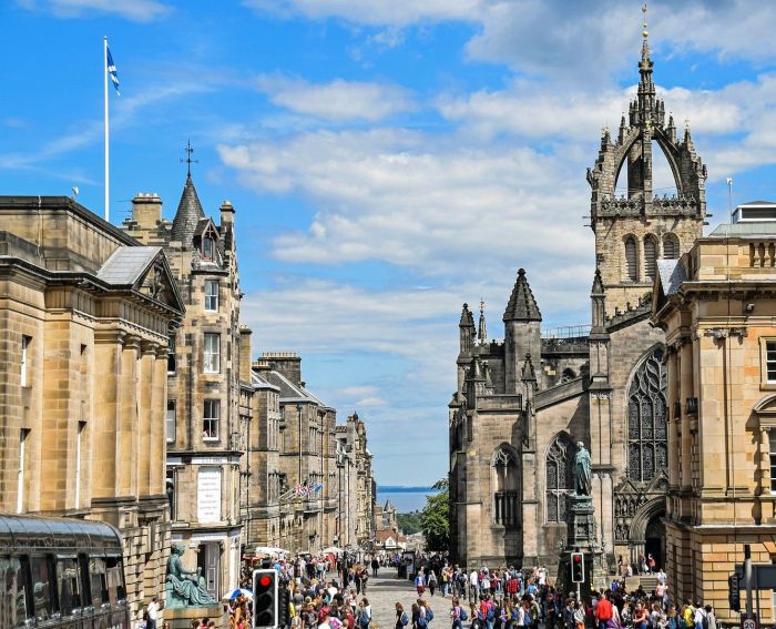 De Royal Mile in Edinburgh