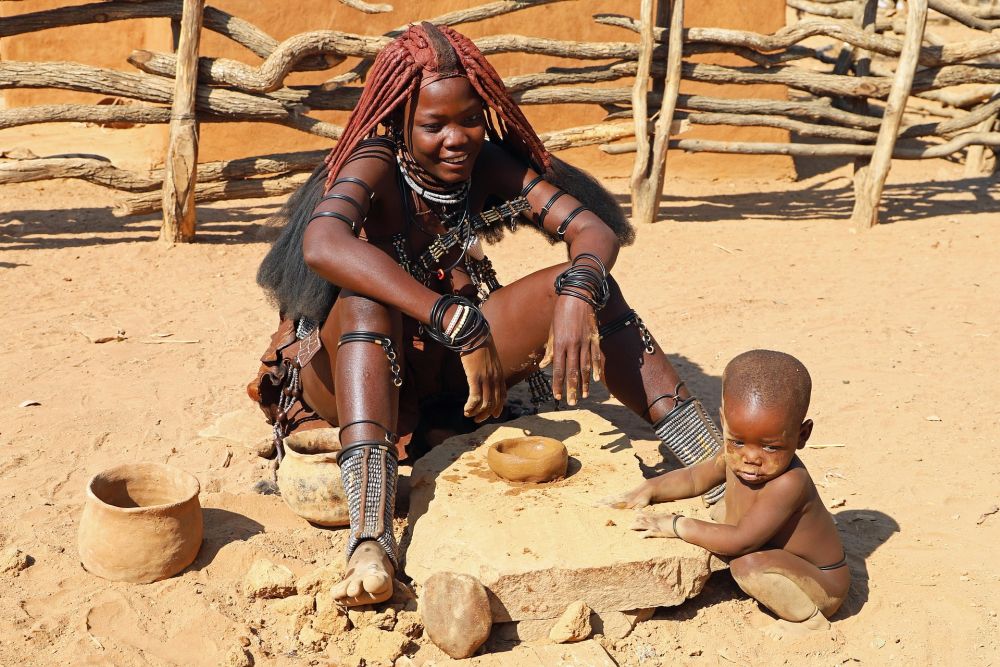 Himba vrouw