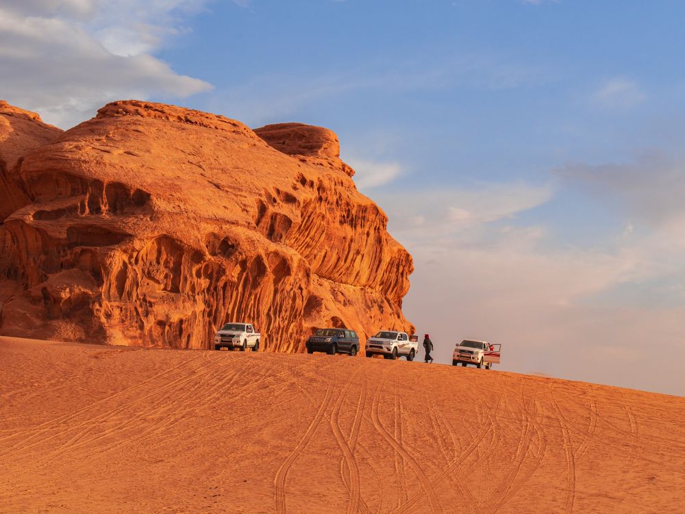Jeeps Wadi Rum woestijn
