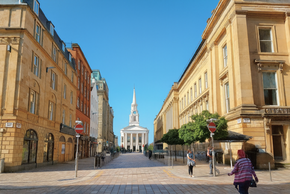 Straat in Glasgow