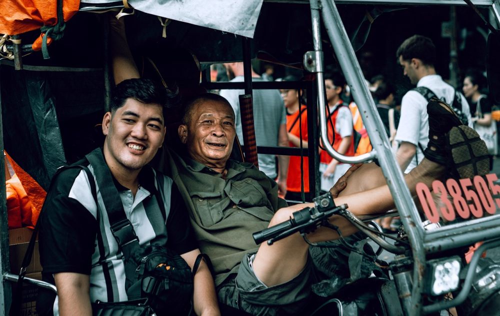 Vervoer via de scooter-taxi 