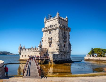 Verdedigingstoren Torre de Belém in Lissabon - Portugal 