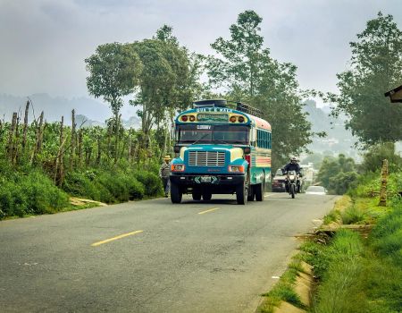 Straatbeeld Guatamala