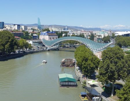 Mtkvari rivier Georgie