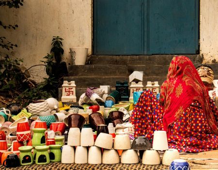 straatbeeld nepal