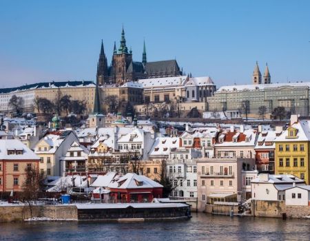 praag in de winter