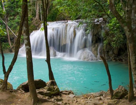 Erawan waterval in thailand