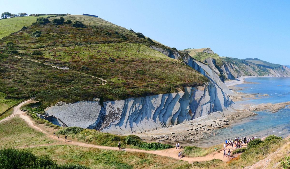 Flysch kliffen bij Zumaia